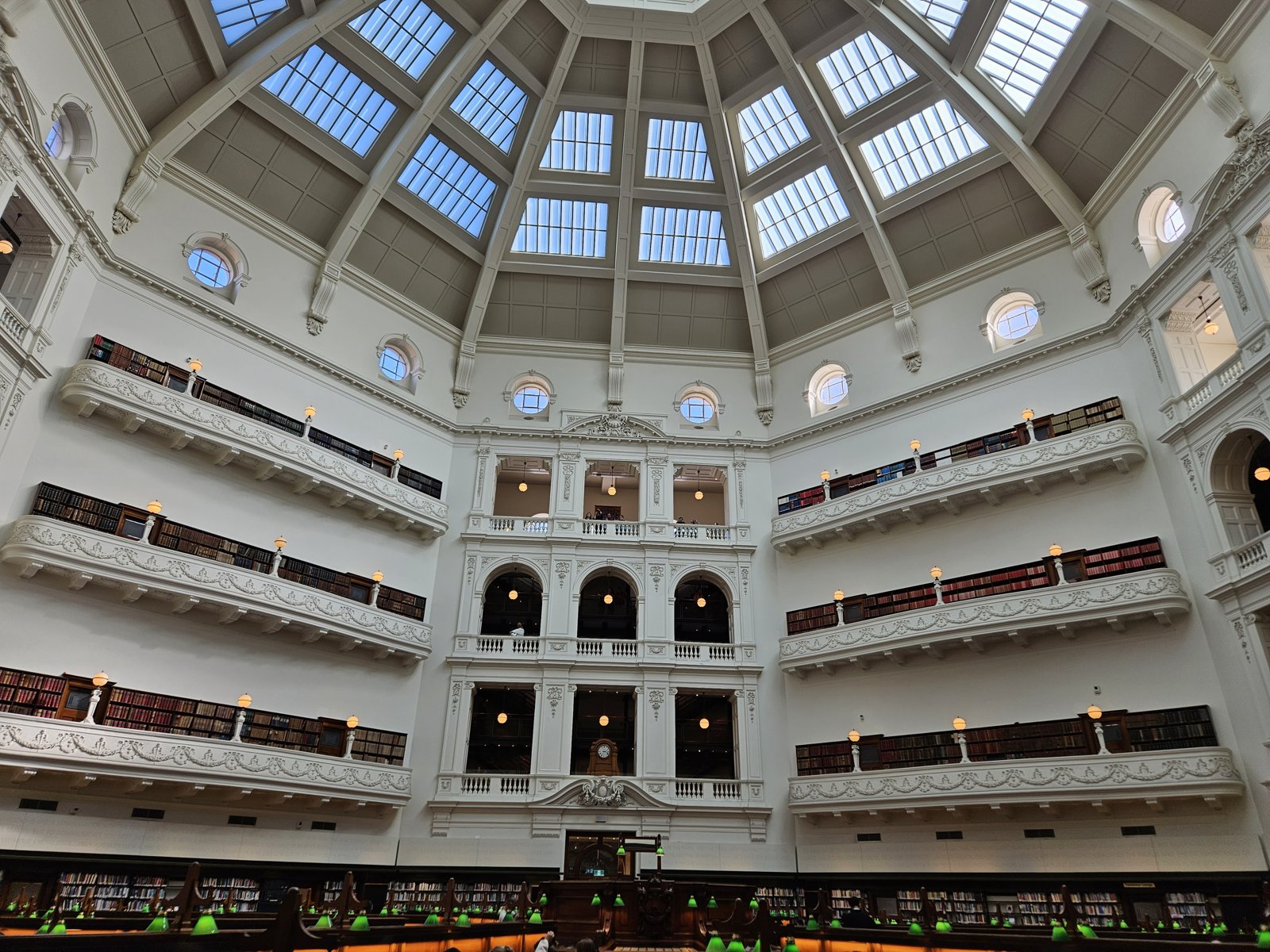 The domed reading room of the State Library of Victoria, Melbourne